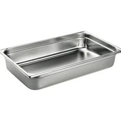 Bac gastronorme plein inox - sans anse - GN 1/1 profondeur 2 cm