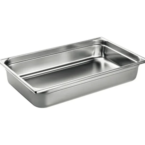 Bac gastronorme plein inox - sans anse - GN 1/1 profondeur 20 cm