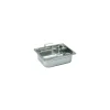 Bac gastronorme plein inox - avec anses escamotables - GN 1/2 profondeur 20 cm