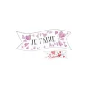 Banderoles azyme Je t'aime assorties (x24)