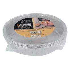 5 Barquettes de cuisson alu 11 cm