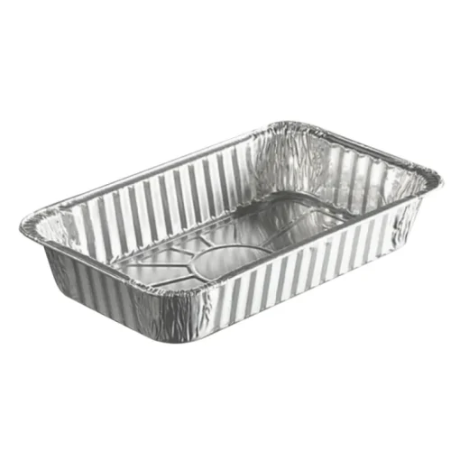 Barquettes rectangle jetable en aluminium (x100)