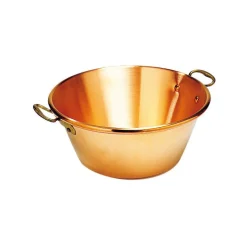 Bassine à confitures extra-forte cuivre 42 cm