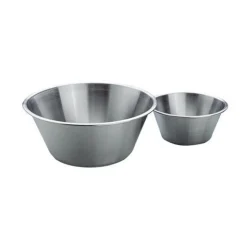 Bassine en inox à bords plats