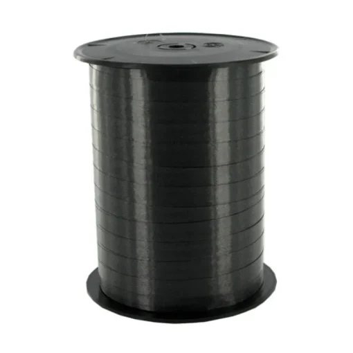 Bolduc satiné noir 7mm (500 m)