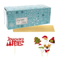 Boîte à bûche 30 cm et accessoires