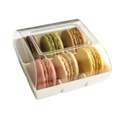 Boîte 6 macarons blanche