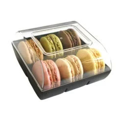 Boîte 6 macarons noire