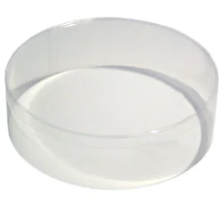 Boîte confiseur ronde transparente - hauteur 6 cm