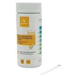 Boîte de 100 bandelettes pour test d'huile de friture