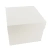 Boîte pâtissière blanche 46 x 46 x H 22 cm
