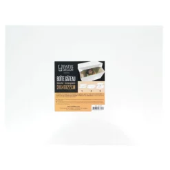 Boîte pâtissière blanche 31 x 41 x 22 cm