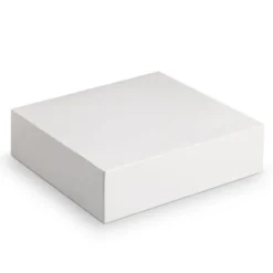 Boîte pâtissière blanche carrée 31 x 31 x 5 cm