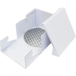 Boîte pâtissière blanche hauteur 15 cm PME