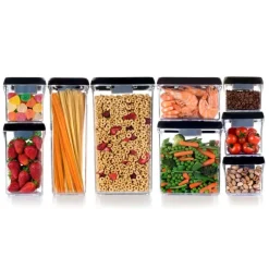 Boîte sous vide rectangulaire empilable 1 l