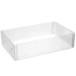 Boîte transparente rectangle 16 x 12 x 2,5 cm (x5)