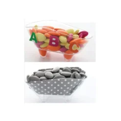 Boîtes à dragées baignoire transparente x 3