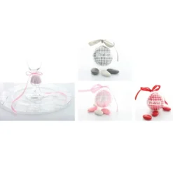 Boîtes à dragées petite boule transparente x 3