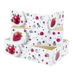 Boîtes petits-fours Morgane 16 x 11 cm - Hauteur 5 cm (x 100)