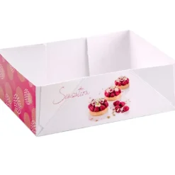 Boîtes petits-fours Pauline 22 x 14 cm Hauteur 6 cm (x 100)