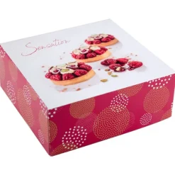 Boîtes pâtissières Pauline 32 x 32 cm Hauteur 8 cm (x 25)