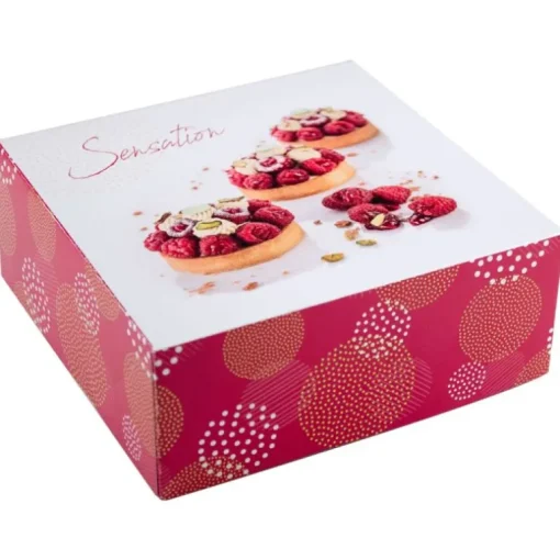 Boîtes pâtissières Pauline 35 x 35 cm Hauteur 8 cm (x 25)