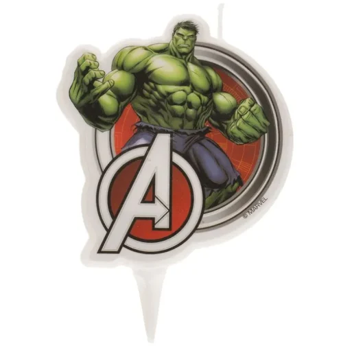 Bougie anniversaire 2D Hulk Avengers