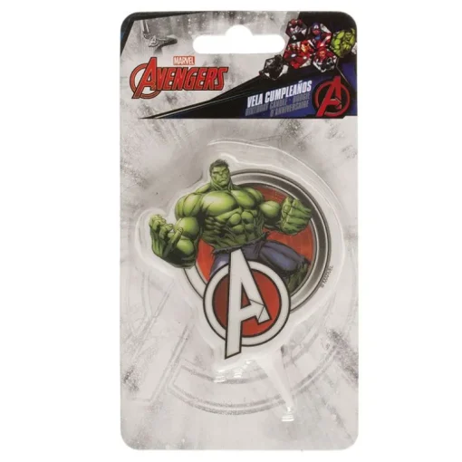 Bougie anniversaire 2D Hulk Avengers