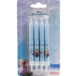 Bougie anniversaire La Reine des Neiges (x 8)