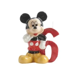 Bougie Mickey chiffre 6