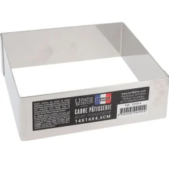 Cadre à mousse inox H 4,5 cm 14 x 14 cm