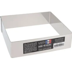 Cadre à mousse inox H 4,5 cm 16 x 16 cm