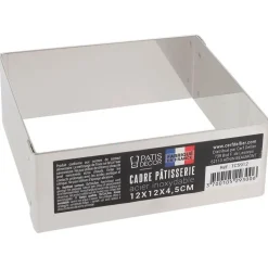 Cadre à mousse inox H 4,5 cm 12 x 12 cm