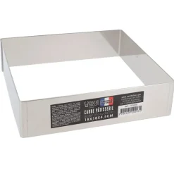 Cadre à mousse inox H 4,5 cm 18 x 18 cm