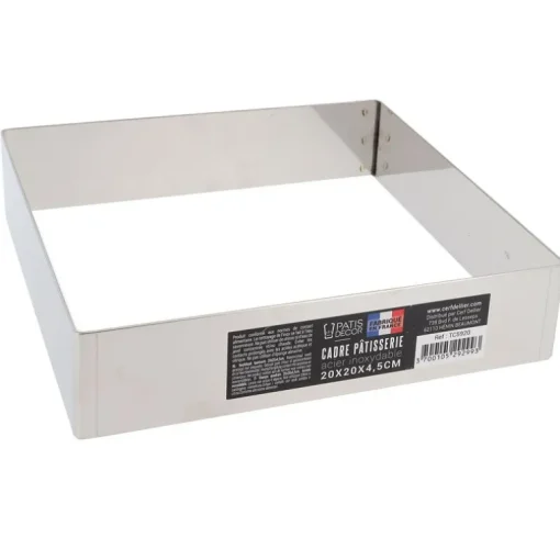 Cadre à mousse inox H 4,5 cm 20 x 20 cm