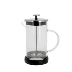 Cafetière à piston en verre couvercle noir - 600 ml