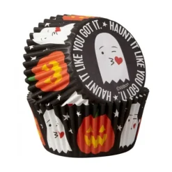Caissette cupcake Halloween Haunt it like you got it Wilton (x75)