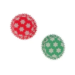 Caissettes cupcakes de cuisson "christmas green/red" (x16)