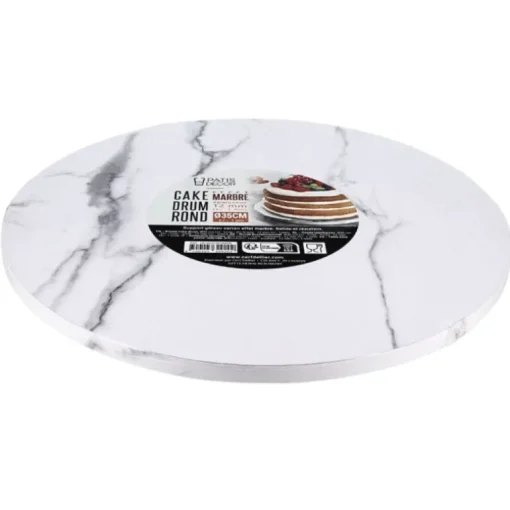 Cake Drum Rond Effet Marbre Ø 35 cm