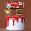 Cake topper assortis "Joyeux anniversaire" thème Pirates