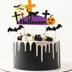 Cake topper assortis thème Halloween (x3)
