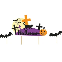 Cake topper assortis thème Halloween (x3)