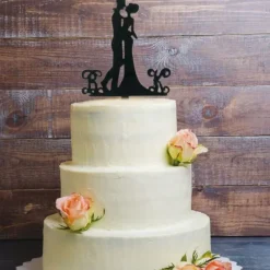 Cake Topper Couple enlacé