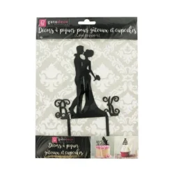 Cake Topper Couple enlacé