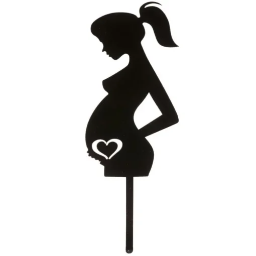 Cake topper Femme enceinte