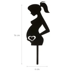 Cake topper Femme enceinte