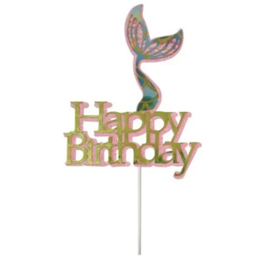 Cake topper queue de sirène