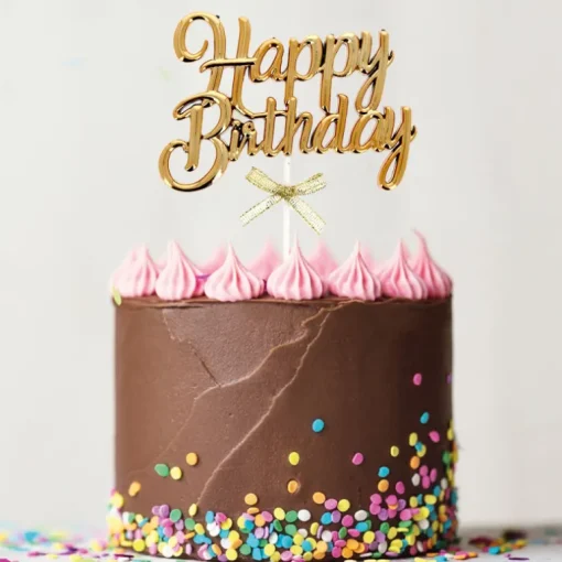 Cake topper "Happy birthday" 3