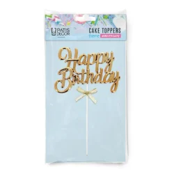 Cake topper "Happy birthday" 3