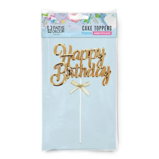 Cake topper "Happy birthday" 3
